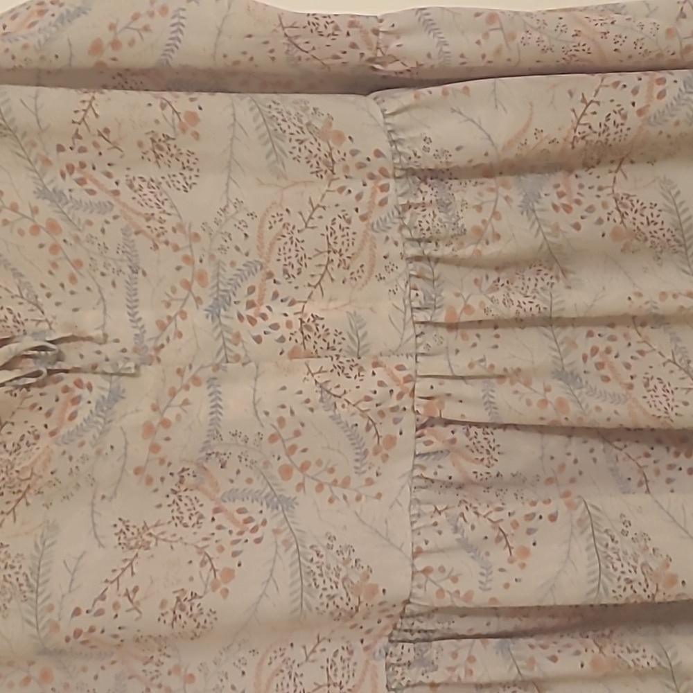 Floral babydoll/peplum style sleeveless blouse - Picture 3 of 6